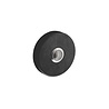 Intersteel Deurbel rond verdekt ø53x10 mat zwart met rvs Intersteel Deurbel rond verdekt ø53x10 mat zwart met rvs