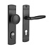 Retro buitendeurbeslag knop/klink PC92 zwart Retro buitendeurbeslag knop/klink PC92 zwart