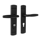 De Oude Deurklink Retro buitendeurbeslag klink/klink PC72 zwart De Oude Deurklink Retro buitendeurbeslag klink/klink PC72 zwart