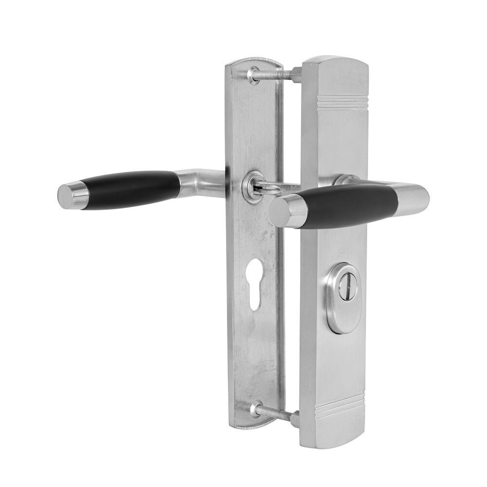 De Oude Deurklink Retro buitendeurbeslag klink/klink PC92 mat nikkel De Oude Deurklink Retro buitendeurbeslag klink/klink PC92 mat nikkel