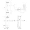 De Oude Deurklink Retro buitendeurbeslag klink/klink PC92 zwart De Oude Deurklink Retro buitendeurbeslag klink/klink PC92 zwart