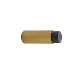 De Oude Deurklink Deurstopper wandmontage 60x22mm getrommeld messing De Oude Deurklink Deurstopper wandmontage 60x22mm getrommeld messing