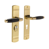 De Oude Deurklink Retro buitendeurbeslag klink/klink PC55 glanzend messing De Oude Deurklink Retro buitendeurbeslag klink/klink PC55 glanzend messing