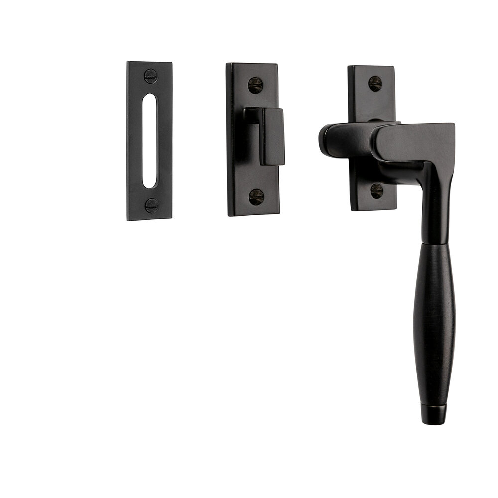 De Oude Deurklink Raamsluiting Klassiek ventilatiestand mat zwart rechts