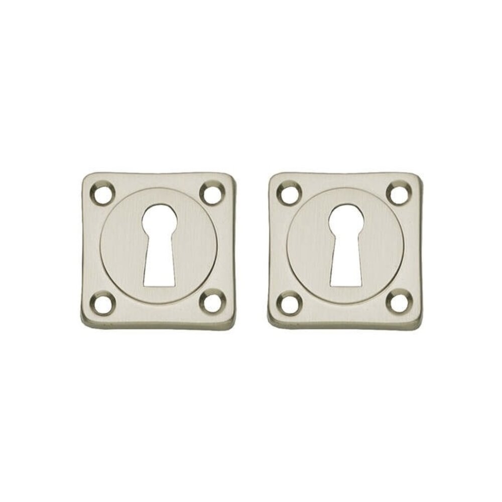 Intersteel Sleutelrozetten vierkant nikkel mat - per set voor binnendeur Intersteel Sleutelrozetten vierkant nikkel mat - per set voor binnendeur