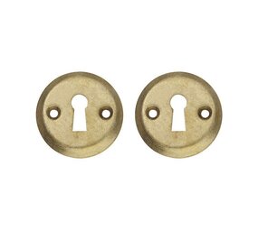 Intersteel Sleutelrozetten schroefgat messing getrommeld