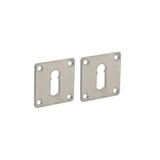 Intersteel Sleutelrozet vierkant 42x42x2mm geborsteld RVS Intersteel Sleutelrozet vierkant 42x42x2mm geborsteld RVS