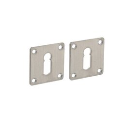 Intersteel Sleutelrozet vierkant 42x42x2mm geborsteld RVS