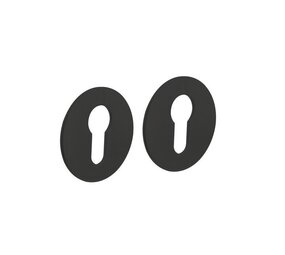 Intersteel Cilinderrozet rond zelfklevend plat mat zwart Intersteel Cilinderrozet rond zelfklevend plat mat zwart