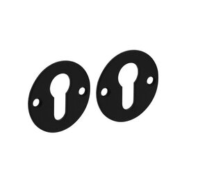 Intersteel Cilinderrozet 2mm dun RVS/zwart