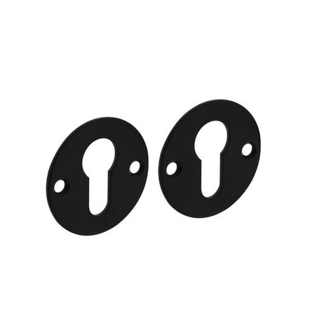 Intersteel Cilinderrozet 2mm dun RVS/zwart Intersteel Cilinderrozet 2mm dun RVS/zwart