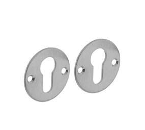 Intersteel Cilinderrozet rond plat 50mm geborsteld RVS Intersteel Cilinderrozet rond plat 50mm geborsteld RVS