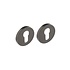 Set ronde profielcilinderrozetten antraciet grijs Set ronde profielcilinderrozetten antraciet grijs