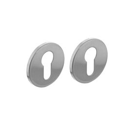 Intersteel Cilinderrozet rond plat verdekt geborsteld RVS Intersteel Cilinderrozet rond plat verdekt geborsteld RVS