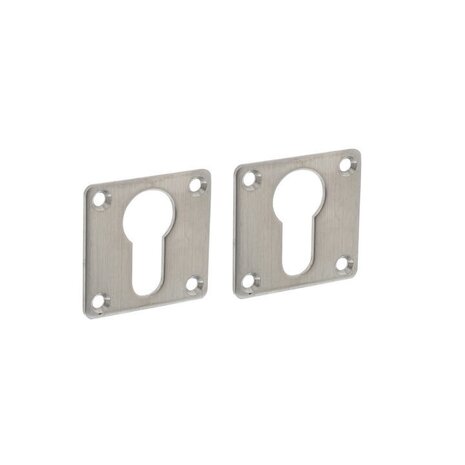 Intersteel Cilinderrozet vierkant 42x42x2mm geborsteld RVS Intersteel Cilinderrozet vierkant 42x42x2mm geborsteld RVS