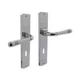 Intersteel Deurklink Helena op schild sleutelgat 56mm chroom Intersteel Deurklink Helena op schild sleutelgat 56mm chroom