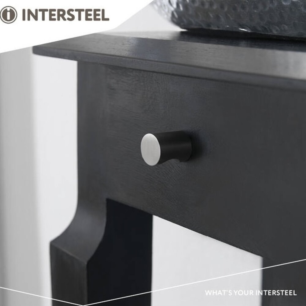 Intersteel Meubelknop 21mm geborsteld RVS Intersteel Meubelknop 21mm geborsteld RVS