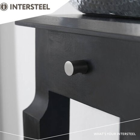 Intersteel Meubelknop 21mm geborsteld RVS Intersteel Meubelknop 21mm geborsteld RVS