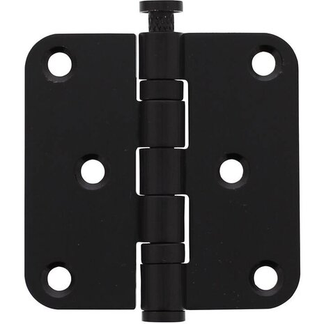 Intersteel Kogellagerscharnier 76x76mm RVS mat zwart afgerond tot 50 kilo - Intersteel Intersteel Kogellagerscharnier 76x76mm RVS mat zwart afgerond tot 50 kilo - Intersteel