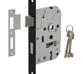 Intersteel Woningbouw klavier dag- en nachtslot zwart 55 mm