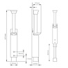 Dulimex Luxe deurvastzetter schootuitslag van 60 mm met F1 finish - voor binnendeur Dulimex Luxe deurvastzetter schootuitslag van 60 mm met F1 finish - voor binnendeur