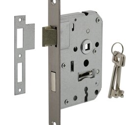 Intersteel Woningbouw klavier dag- en nachtslot geborsteld rvs 55 mm Intersteel Woningbouw klavier dag- en nachtslot geborsteld rvs 55 mm