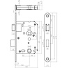 Intersteel Woningbouw toilet-/badkamerslot geborsteld rvs 63/8 mm - voor binnendeur