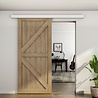 Mooi Deurbeslag Nova schuifdeursysteem wit 240 cm – wand- en plafondmontage met softclose Mooi Deurbeslag Nova schuifdeursysteem wit 240 cm – wand- en plafondmontage met softclose