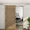 Mooi Deurbeslag Nova schuifdeursysteem wit 240 cm – wand- en plafondmontage met softclose Mooi Deurbeslag Nova schuifdeursysteem wit 240 cm – wand- en plafondmontage met softclose