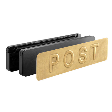 Homebox Front voor Homebox buitenklep getrommeld messing Homebox Front voor Homebox buitenklep getrommeld messing