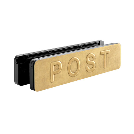 Homebox Front voor Homebox buitenklep getrommeld messing Homebox Front voor Homebox buitenklep getrommeld messing