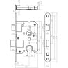 Intersteel Woningbouw cilinder dag- en nachtslot 55 mm geborsteld rvs - voor binnendeur Intersteel Woningbouw cilinder dag- en nachtslot 55 mm geborsteld rvs - voor binnendeur