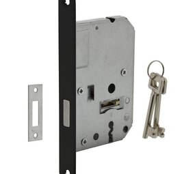 Intersteel Woningbouw klavier kastslot zwart 55 mm Intersteel Woningbouw klavier kastslot zwart 55 mm