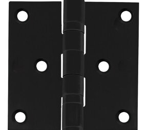Intersteel Kogellagerscharnier rechte hoeken 76x76mm RVS zwart tot 50 kilo Intersteel Kogellagerscharnier rechte hoeken 76x76mm RVS zwart tot 50 kilo