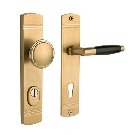 De Oude Deurklink Retro buitendeurbeslag knop/klink PC92 getrommeld messing lookmet kerntrekbeveiliging | De Oude Deurklink De Oude Deurklink Retro buitendeurbeslag knop/klink PC92 getrommeld messing lookmet kerntrekbeveiliging | De Oude Deurklink