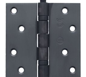 Intersteel Kogellagerscharnier RVS rechte hoeken 89x89mm PVD antraciet tot 70 kilo Intersteel Kogellagerscharnier RVS rechte hoeken 89x89mm PVD antraciet tot 70 kilo