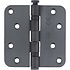 Kogellagerscharnier RVS ronde hoeken 89x89mm PVD antraciet tot 70 kilo