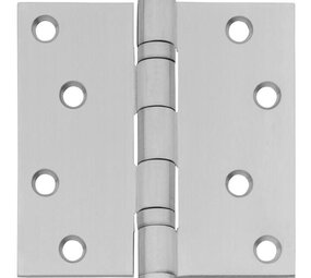 Intersteel Kogellagerscharnier rechte hoeken 89x89mm RVS geborsteld tot 70 kilo Intersteel Kogellagerscharnier rechte hoeken 89x89mm RVS geborsteld tot 70 kilo