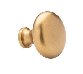 De Oude Deurklink Meubelknop 38 mm - getrommeld messing De Oude Deurklink Meubelknop 38 mm - getrommeld messing