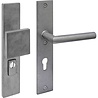 Intersteel SKG3 veiligheidsbeslag rechthoekig greep/klink Luzern met kerntrekbeveiliging rvs getrommeld PC 72mm Intersteel SKG3 veiligheidsbeslag rechthoekig greep/klink Luzern met kerntrekbeveiliging rvs getrommeld PC 72mm