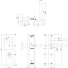 Intersteel SKG3 veiligheidsbeslag rechthoekig greep/klink Luzern met kerntrekbeveiliging rvs getrommeld PC 72mm Intersteel SKG3 veiligheidsbeslag rechthoekig greep/klink Luzern met kerntrekbeveiliging rvs getrommeld PC 72mm