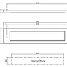 Intersteel Brievenbus en tochtwering getrommeld RVS Intersteel Brievenbus en tochtwering getrommeld RVS