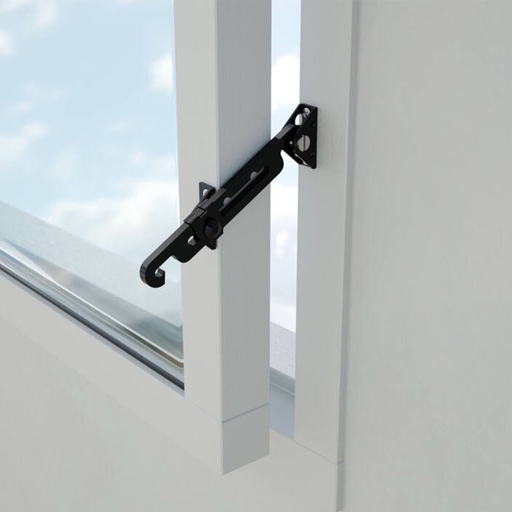 Intersteel SecuMax raamuitzetter binnendraaiend zwart Intersteel SecuMax raamuitzetter binnendraaiend zwart