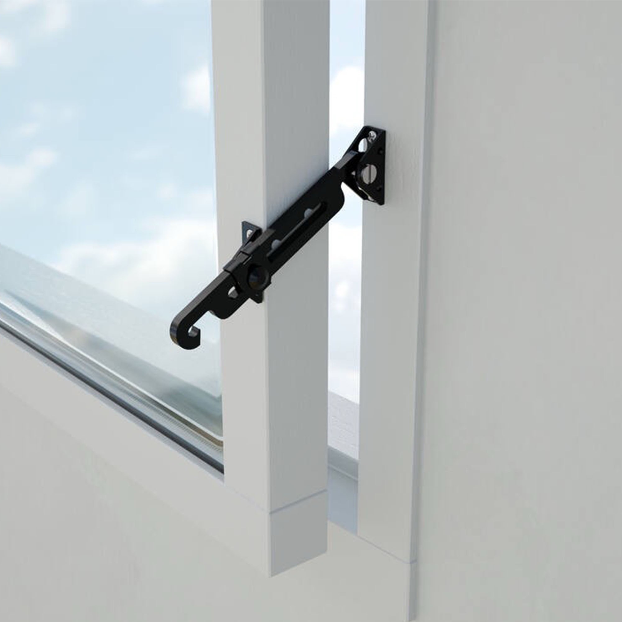 Intersteel SecuMax raamuitzetter binnendraaiend zwart