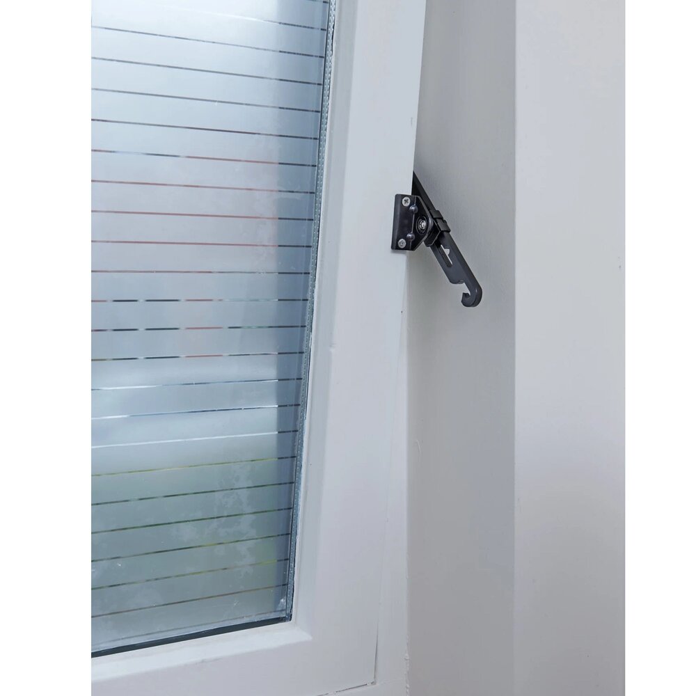 Intersteel SecuMax raamuitzetter binnendraaiend zwart Intersteel SecuMax raamuitzetter binnendraaiend zwart