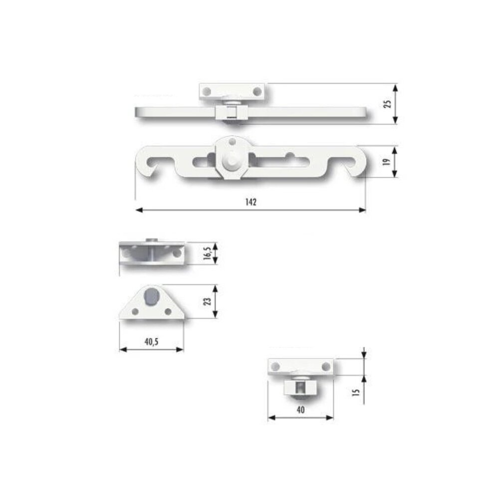 Intersteel SecuMax raamuitzetter binnendraaiend wit Intersteel SecuMax raamuitzetter binnendraaiend wit