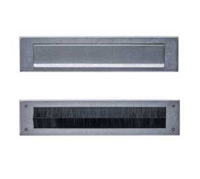 Intersteel Brievenbus en tochtwering getrommeld RVS Intersteel Brievenbus en tochtwering getrommeld RVS