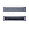 Intersteel Brievenbus en tochtwering getrommeld RVS Intersteel Brievenbus en tochtwering getrommeld RVS