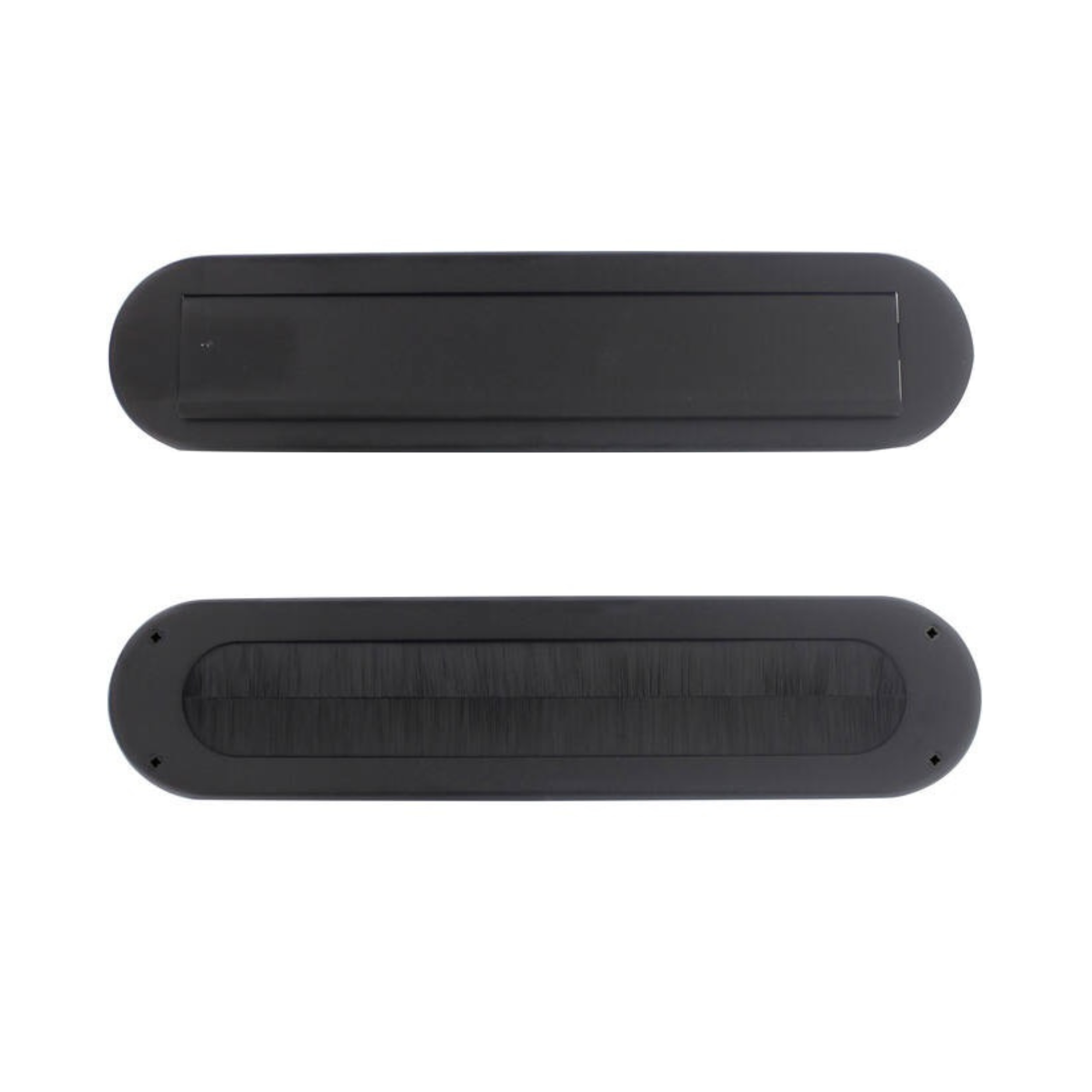Intersteel Set brievenbus en tochtwering ovaal zwart