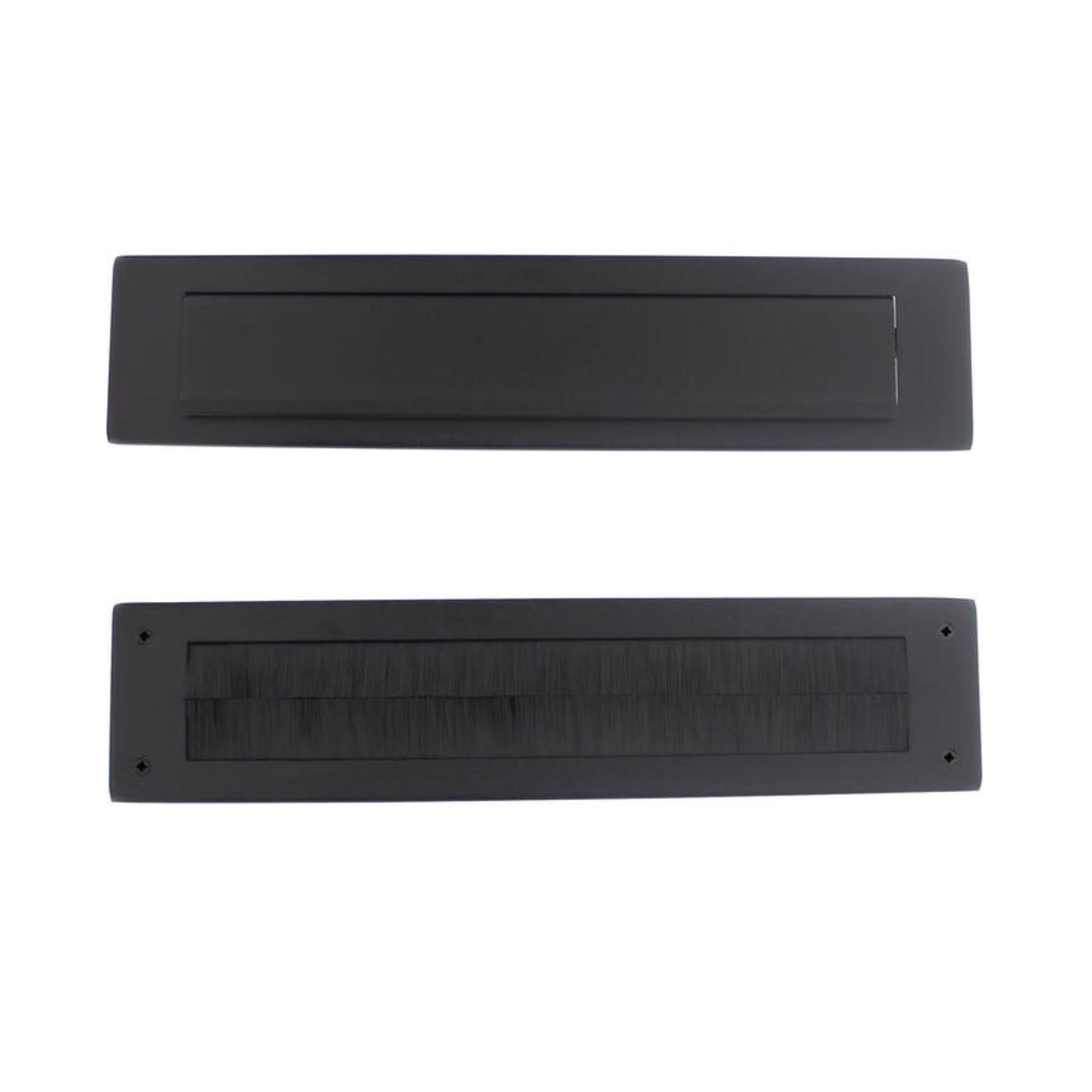 Intersteel Set brievenbus en tochtwering rechthoekig zwart